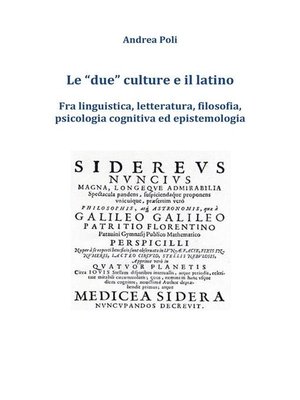cover image of Le due culture e il latino